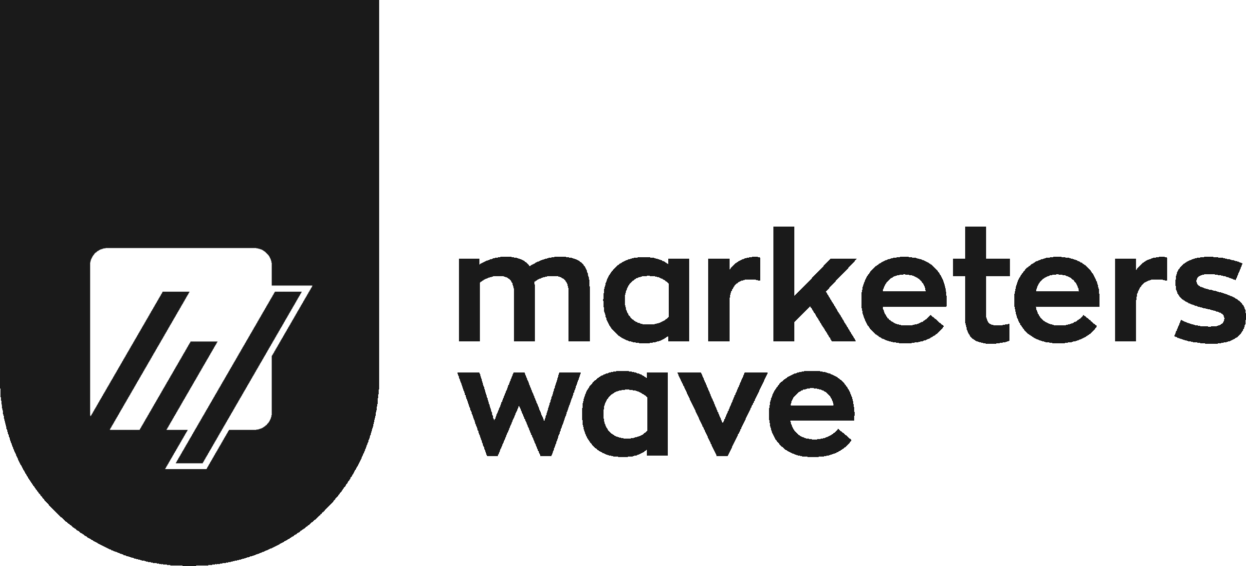 Marketers wave black logo